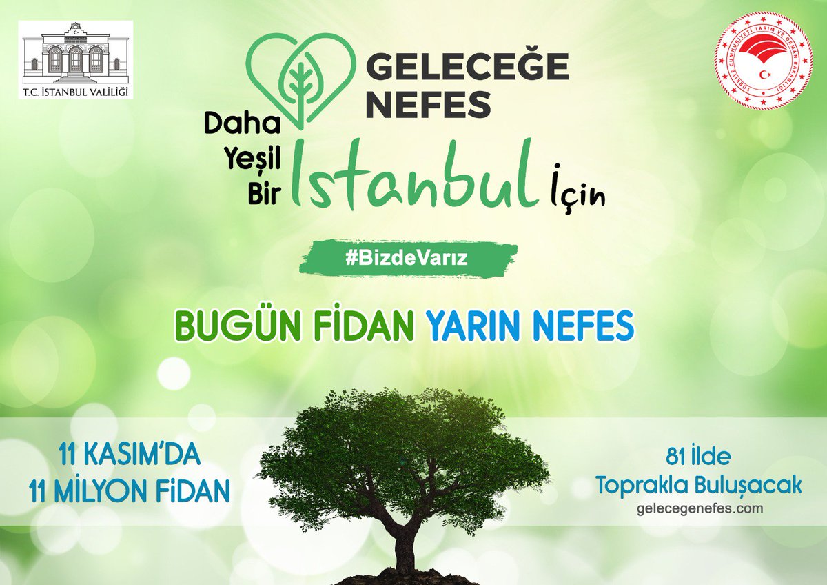 Gelecek için ağaç ,gelecek için nefes
#GeleceğeNefes 
#GelecegeNefes 
@Istanbul_ILMEM <a href="/memleventyazici/">Levent Yazıcı</a> <a href="/Ali_Partal/">Ali Partal</a> @Silivri_AhmetAY