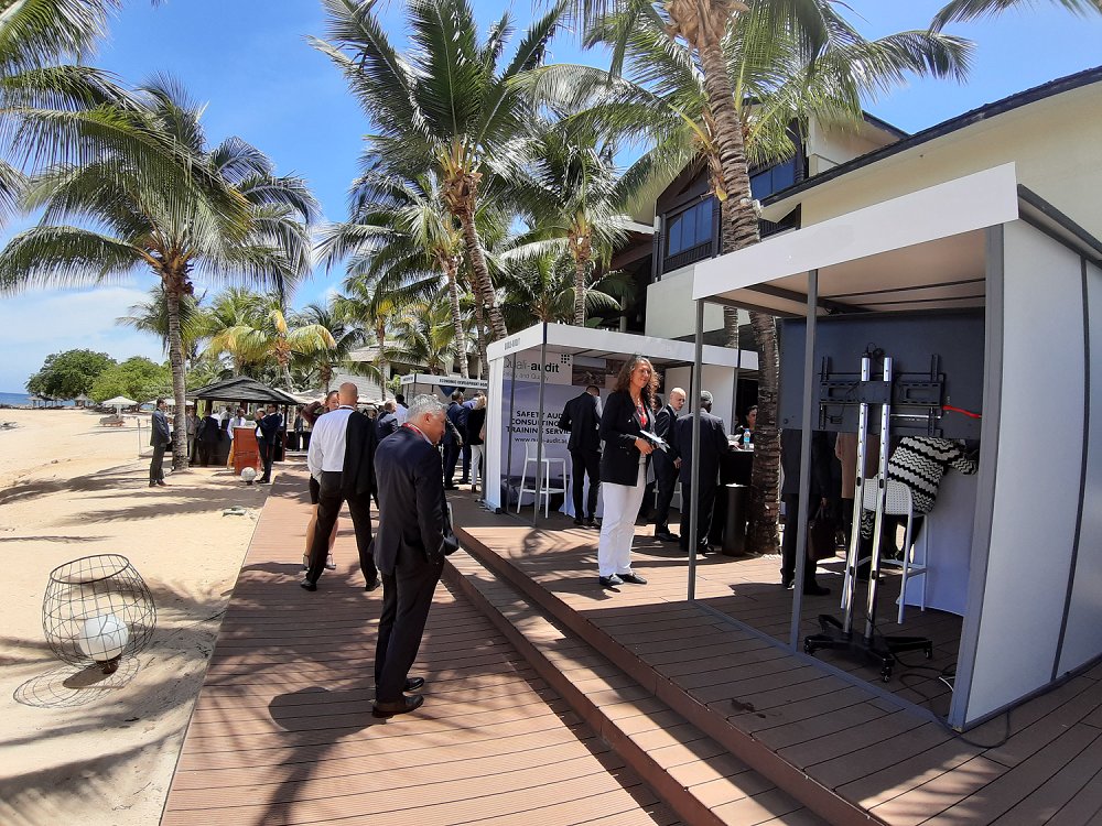 Maureva's tweet photo. @AfricanAirlines Association's Annual General Meeting has kicked-off in our beautiful island, Mauritius. Great to meet and share with collaborators from different African markets. Meet our team on spot till tomorrow @RomainAngella @GeraldFurlong  #afraa51aga https://t.co/aGyMC71WUO