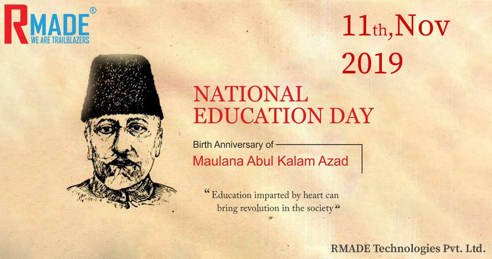 Rmade_user's tweet photo. #NationalEducationDay #education_minister 
Remembering India's first education minister on his birthday. https://t.co/VHE0kVH3Tz