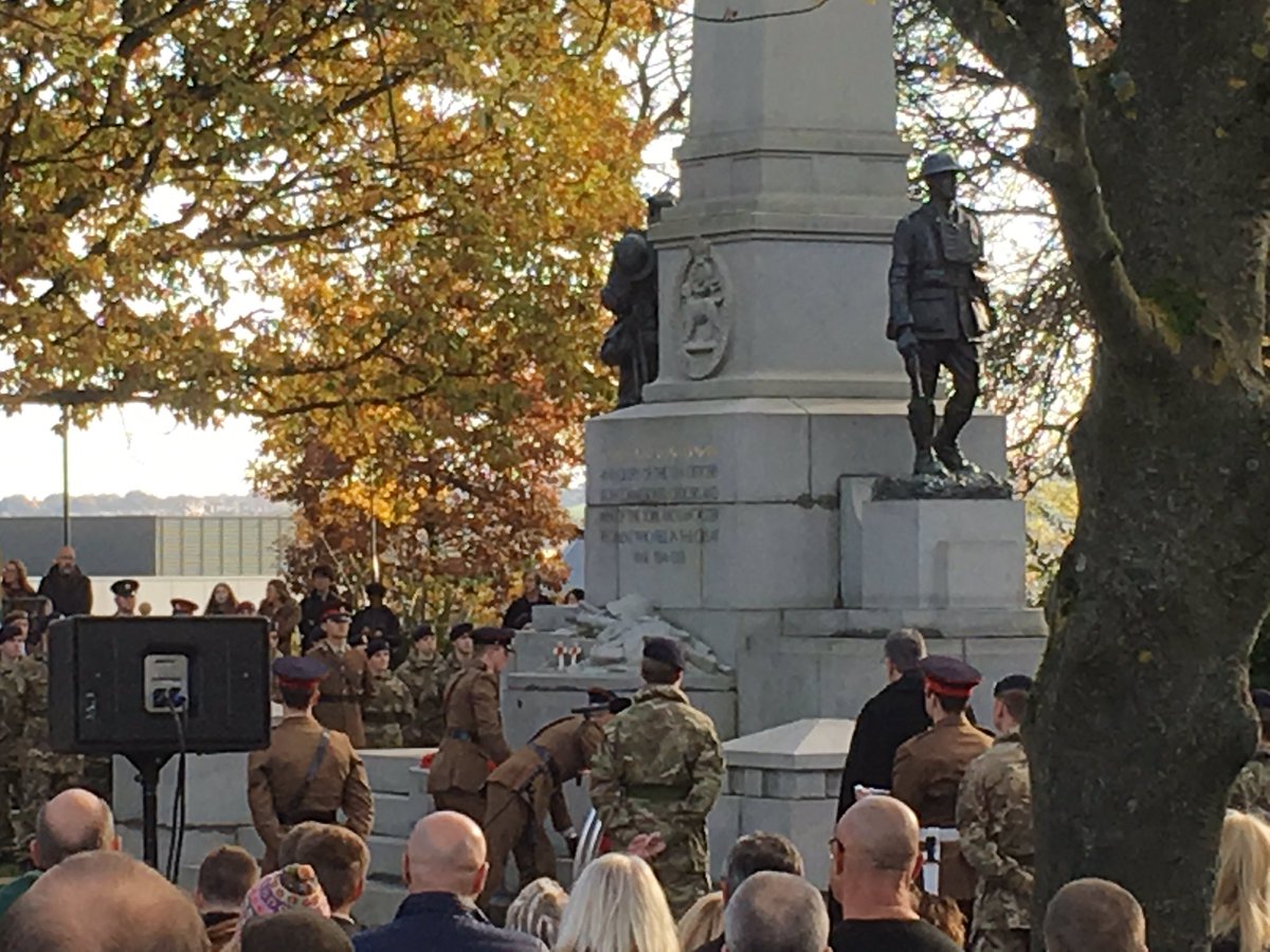 Yesterday the sun shone on a very soggy Sheffield lighting up a moving act of remembrance