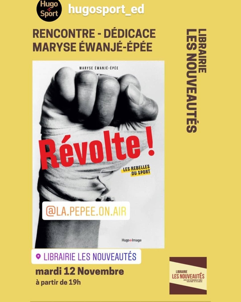 C'est demain! Je serai à la librairie <a href="/Lesnouveautes/">Librairie Les Nouveautés</a> à partir de 19h pour présenter et signer mon livre #Révolte 😏