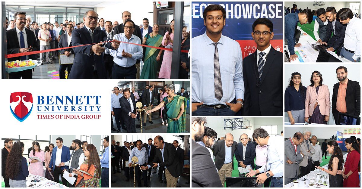 bennettuniv's tweet photo. After the opening ceremony, the focus is now on the esteemed panel of judges comprising top executives from companies including #Microsoft, #Indigo, #SopraBankingSoftwareSolutions , #DIAL, #Sony, and #HCL who will evaluate the projects. #EngineeringProjectShowcase @bennettuniv https://t.co/0hXL4CbqjC