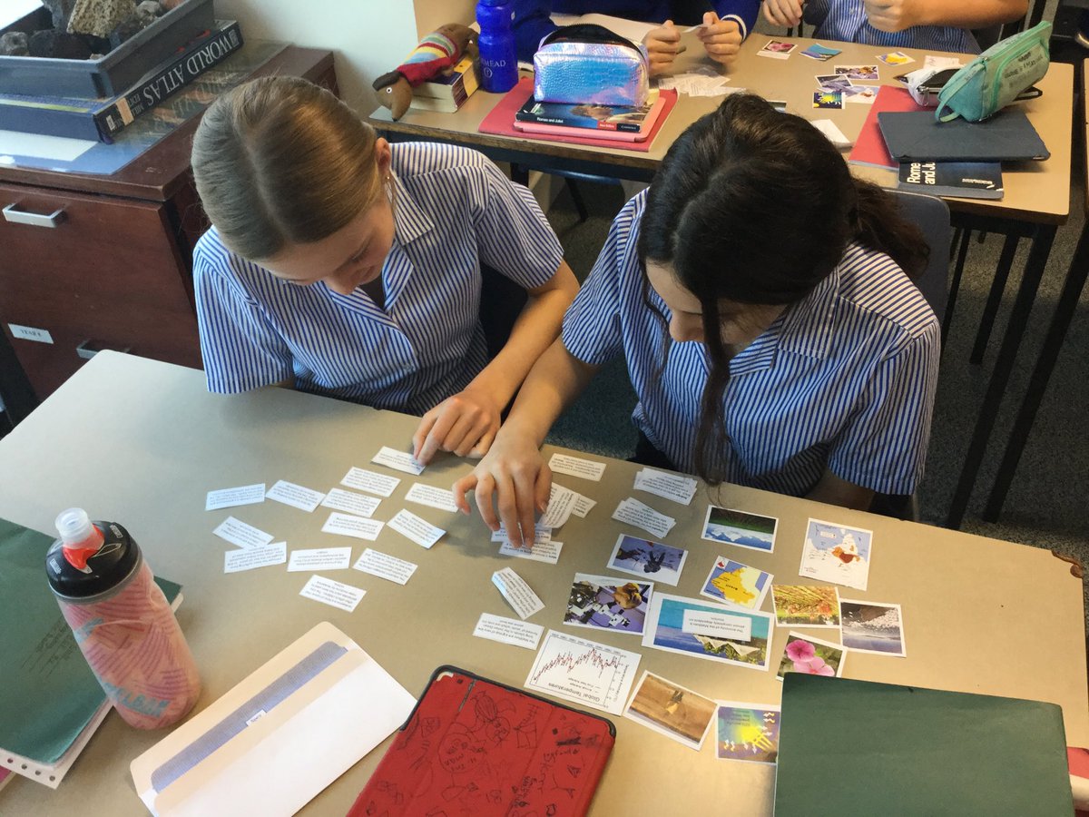 Year 8 Geographers developing HPL skills of connection finding, critical thinking and VAAs of collaborative learning and enquiry based learning.#hpledu
