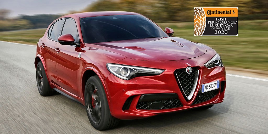 The Alfa Romeo Stelvio Quadrifoglio was named Performance / Luxury Car of the Year at the 2020 Continental Tyres Irish Car of the Year awards. Find out more here caroftheyear.ie/winners/winner…