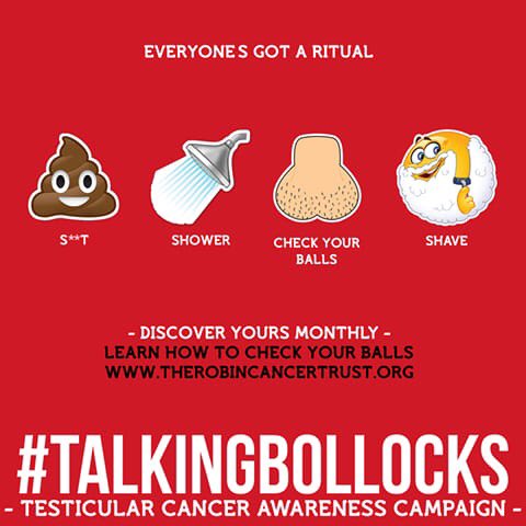 Remember lads a simple 5 minute check can save your life