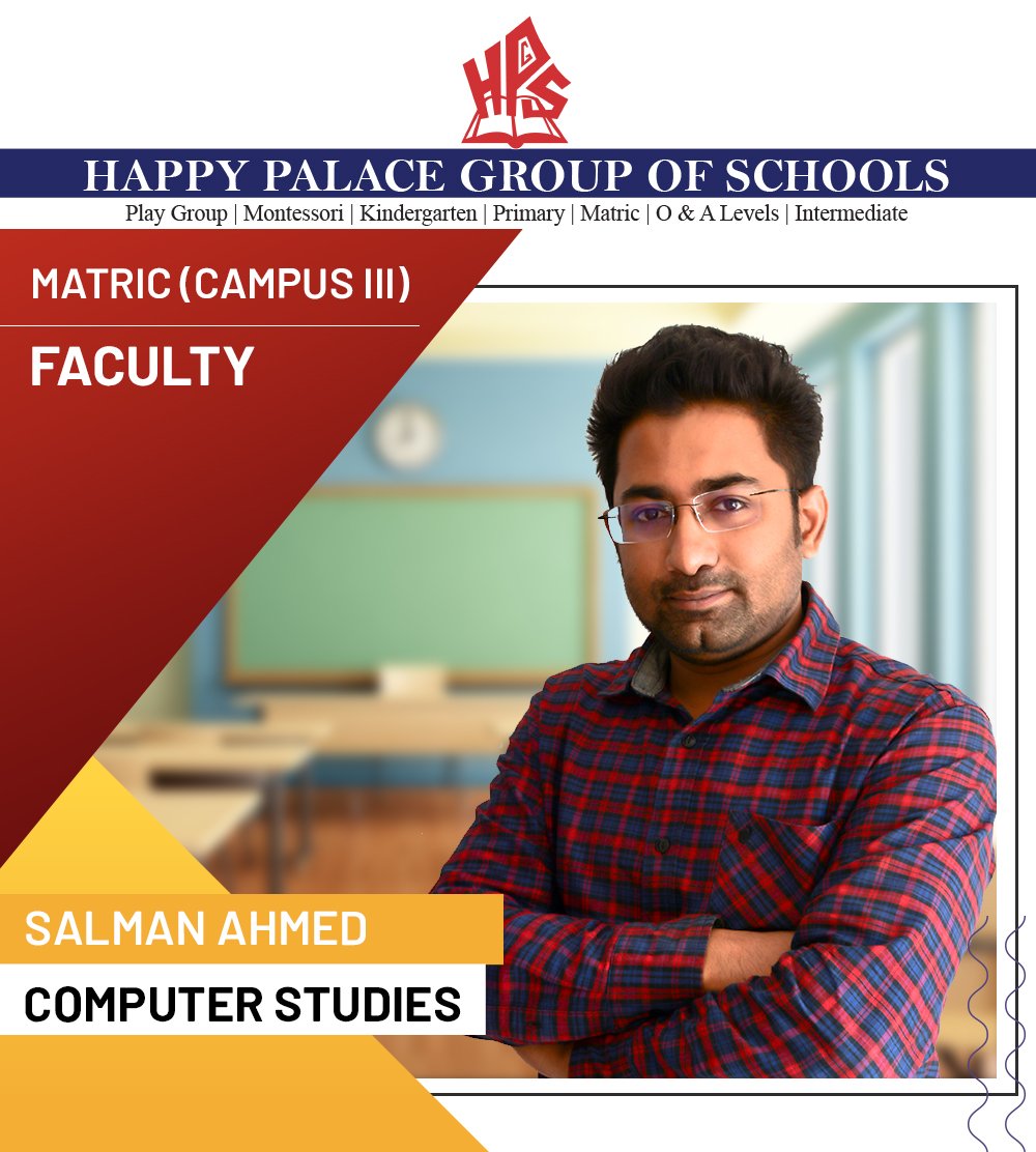 HappyHpgs's tweet photo. Images Part 3 HPGS (Happy Palace Group of Schools)

Introducing our 2019-2020 Matric Girls Section (Campus III) Faculty

#HappyPalaceGroupofSchools #HPGS #Faculty2019_2020 #Introducing #Matric #CampussIII #AdmissionsOpen20202021

Admissions Open:

https://t.co/aqYSdBtEXj https://t.co/Q0rBXWbX8A