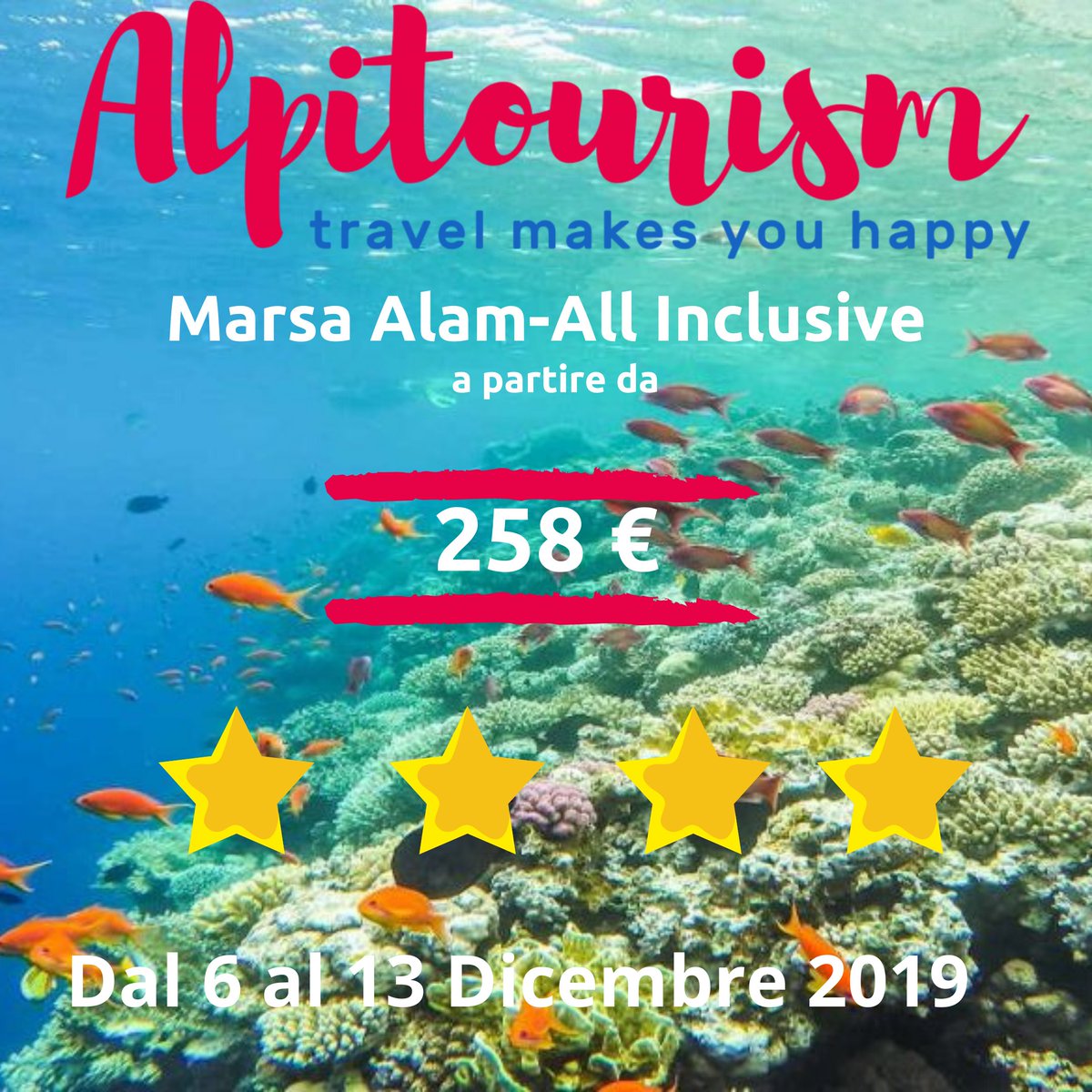 alpitourism's tweet photo. Arrivato l'inverno? 🌩🌨☃️

L'Estate ti aspetta sul Mar Rosso a partire da 258€ una settimana ALL Inclusive !!!!🏖☀️🏊‍♂️🏄‍♂️

INFO ---> https://t.co/5UyvXmgMJA

#vacature #Lastminute #travelphotography #holidays #travelblogger #wanderlustleague https://t.co/sF2gpWaExJ