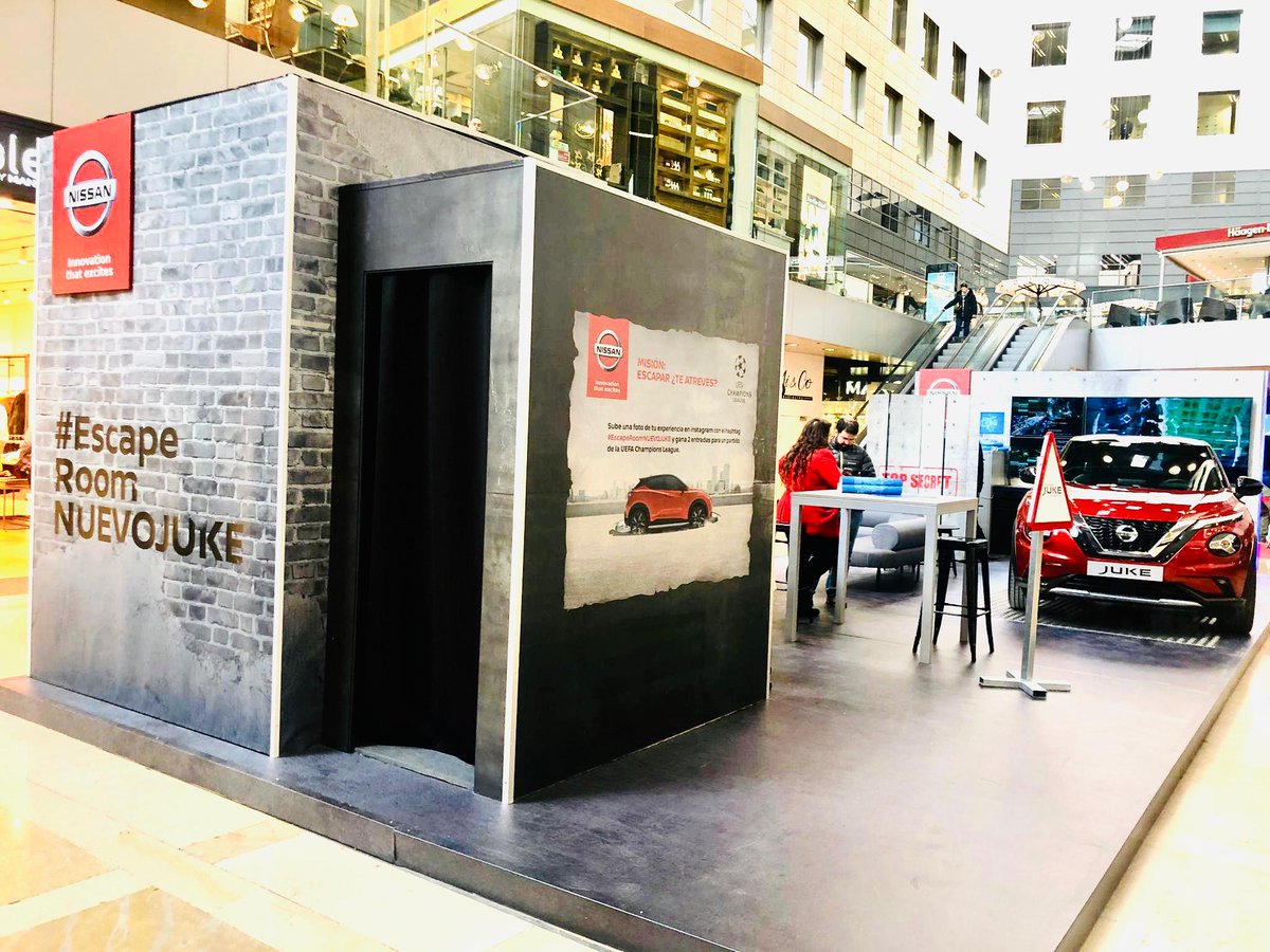 Nissan_ESP's tweet photo. ¡El JUKE Tour arranca motores! Descubre en exclusiva el #NuevoJUKE en @lilladiagonal de Barcelona y @CentroMaxCenter en Barakaldo desde hoy hasta el 1/12. Además, disfruta del #EscapeRoomNUEVOJUKE, puedes ganar merchandising exclusivo. ¡Te esperamos! https://t.co/yUXnGmTuh0 https://t.co/1x34RafaHE