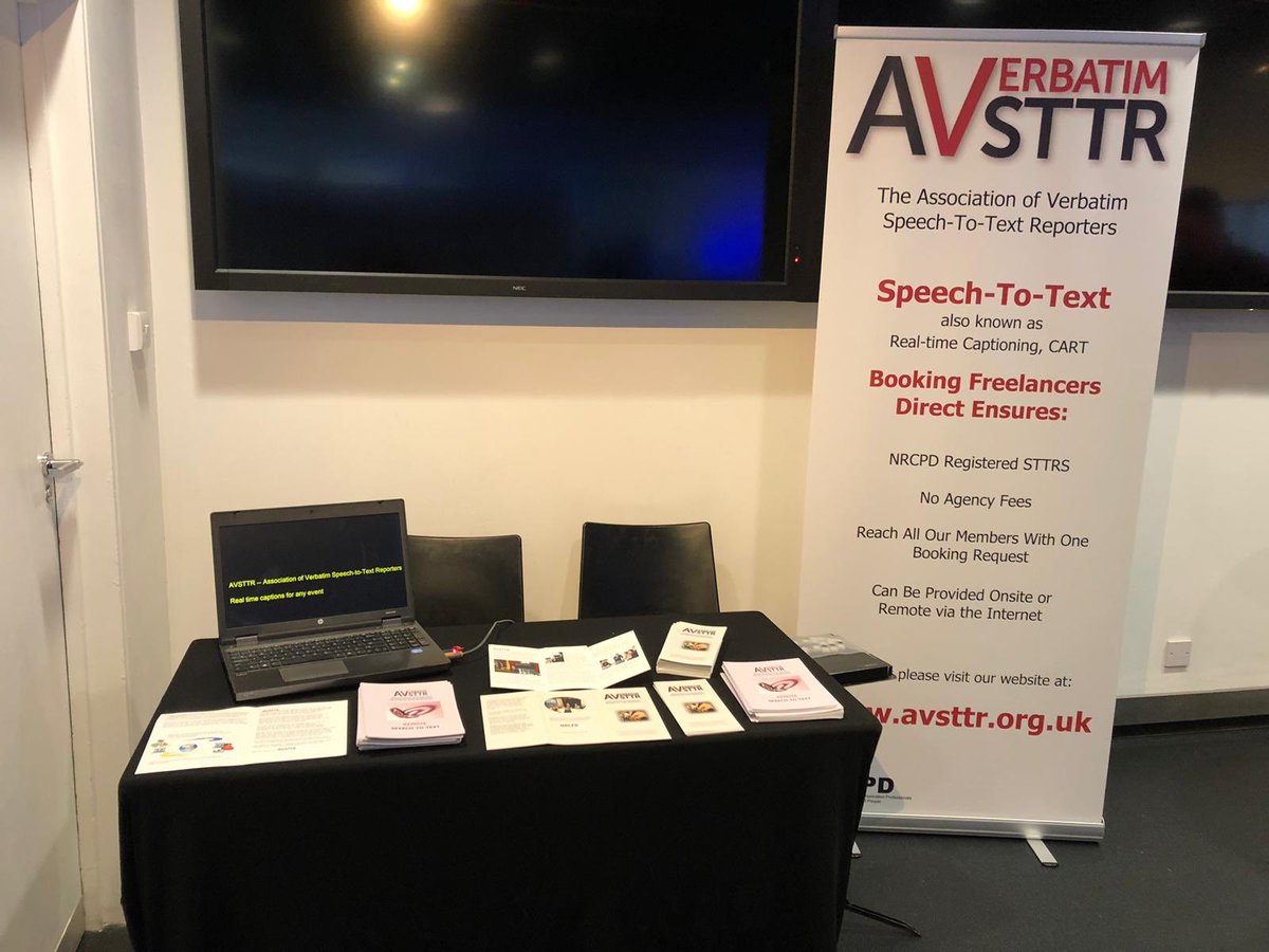 We are demoing STT today at the <a href="/UKDeafCouncil/">UKCouncilonDeafness</a> Annual Conference, and also proud to be sponsors. Come along and chat with our Committee Members <a href="/nbrackensttr/">Natalie Bracken</a> and Kate Richardson to find out more!