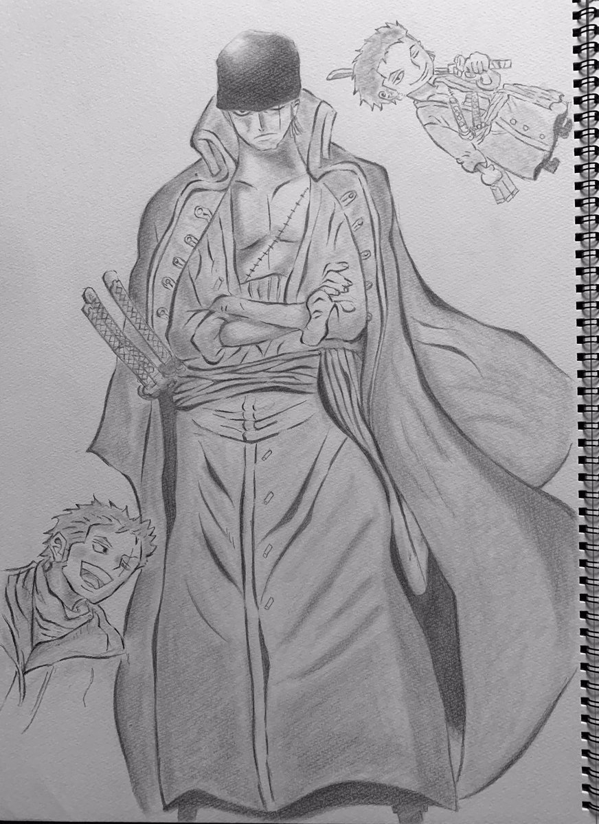 M 足が全部入らなかった 過去絵も Onepiece ワンピース 模写 鉛筆 ロロノア ゾロ誕生祭19 ロロノア ゾロ生誕祭19 T Co Rd5cvrxo7f Twitter