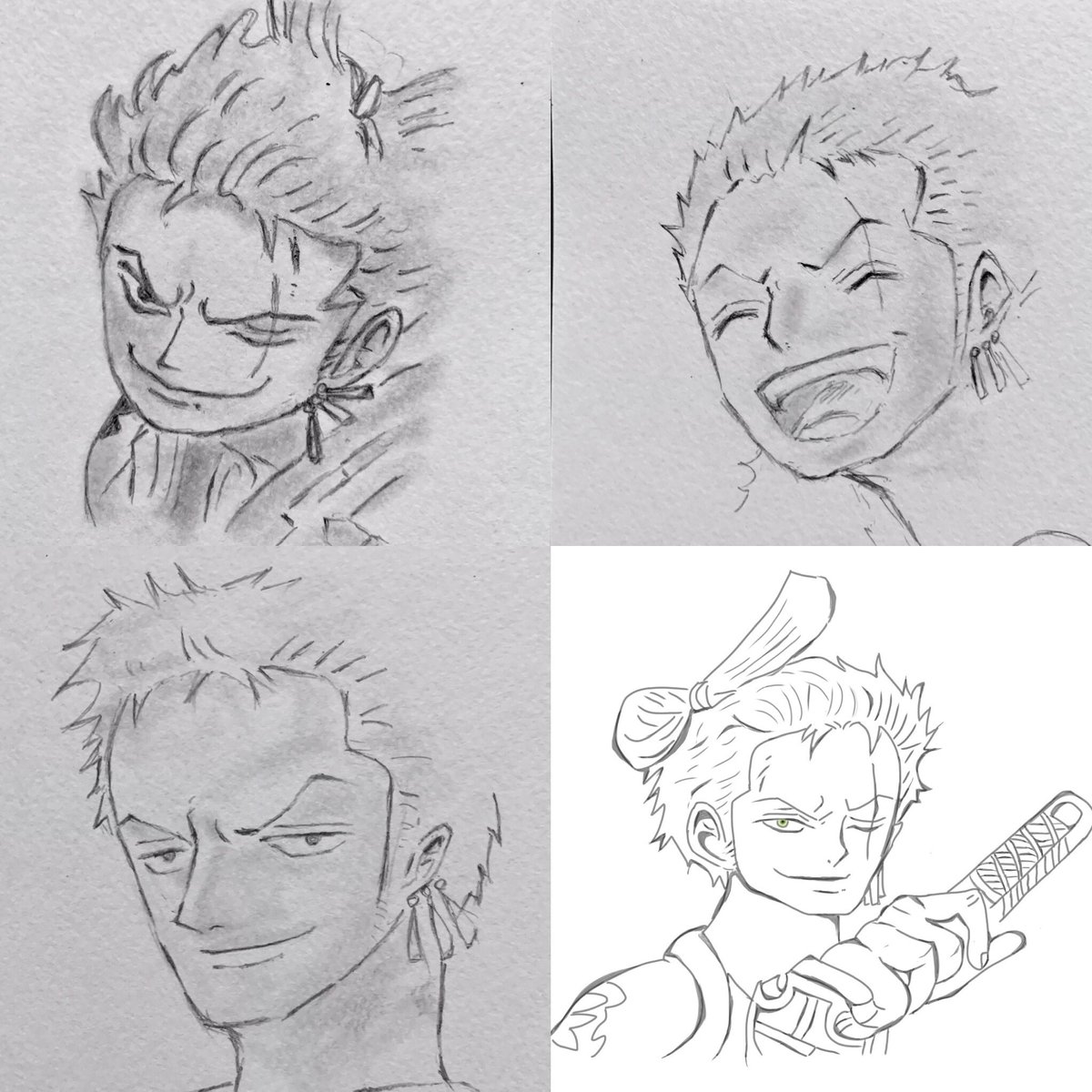 M I I Di Twitter 足が全部入らなかった 過去絵も Onepiece ワンピース 模写 鉛筆 ロロノア ゾロ誕生祭2019 ロロノア ゾロ生誕祭2019