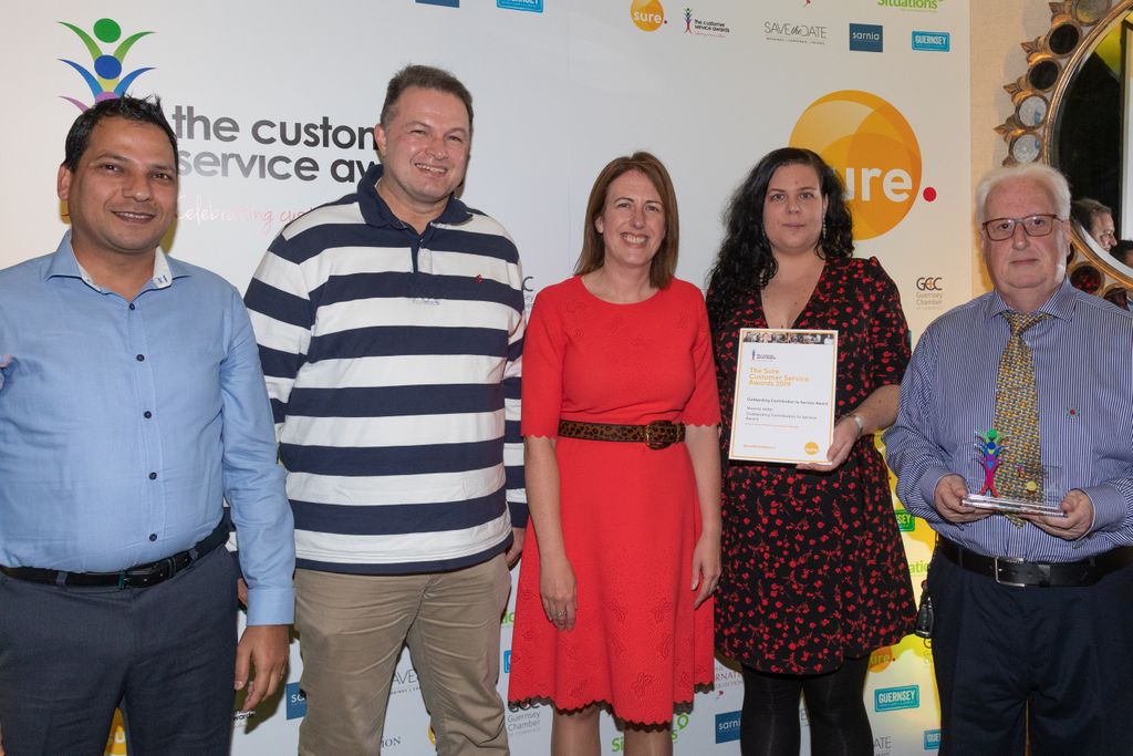 Our final award is the Sure Award for Outstanding Contribution to Service, crediting those who deliver consistently brilliant service year after year. Huge congratulations to Moores hotel who have wowed us with their huge amounts of incredible customer feedback! <a href="/SureGuernsey/">Sure Guernsey</a>