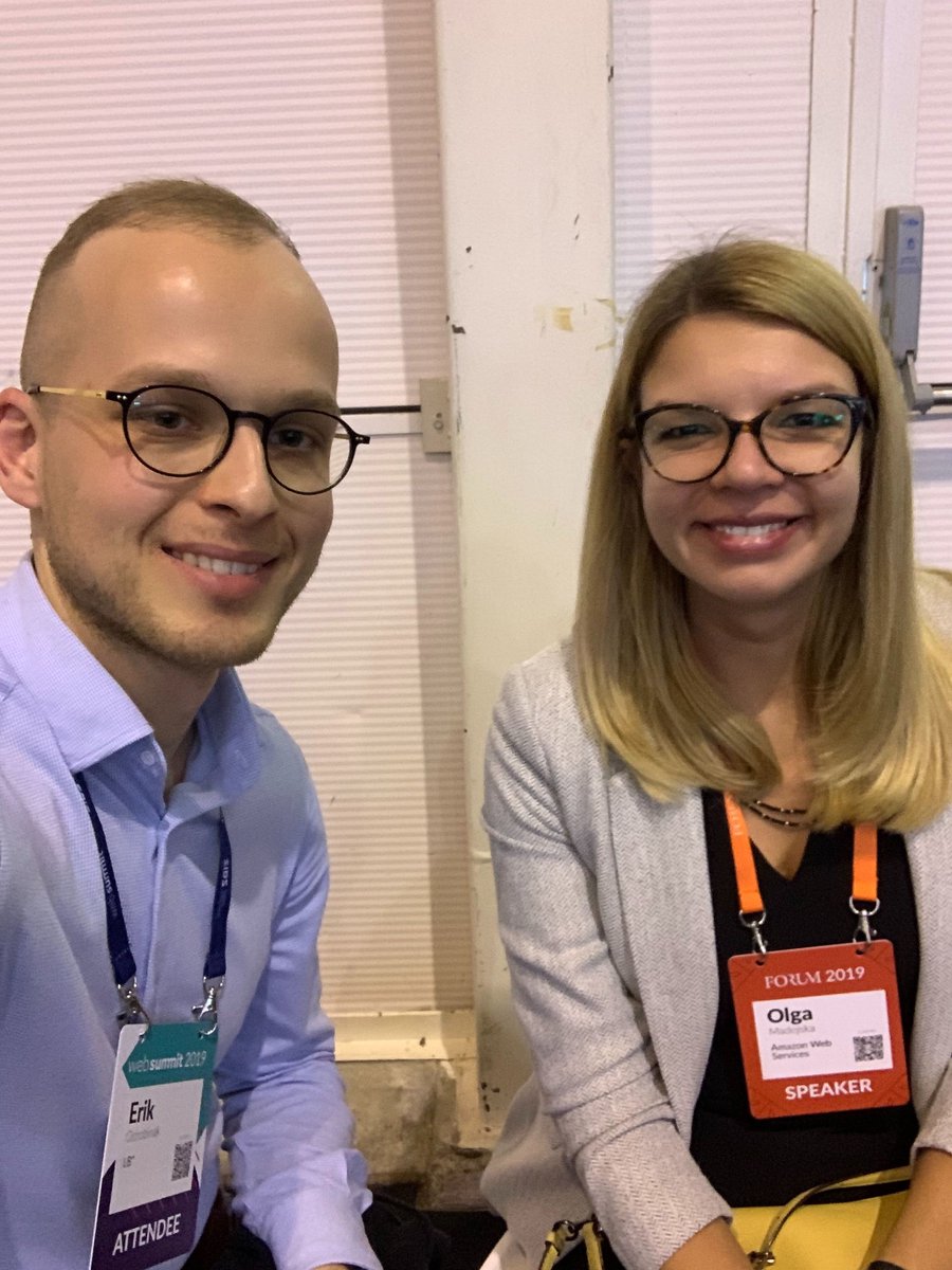 We loved when <a href="/olamad313/">Olga Madejska</a> from <a href="/awscloud/">Amazon Web Services</a> talked about how #modulardesign helps to design and scale in a company with 100+ products. Erik couldn’t resist stopping by for a more in-depth discussion before #websummit ended. Thank you @Websummit for yet another amazing conference!