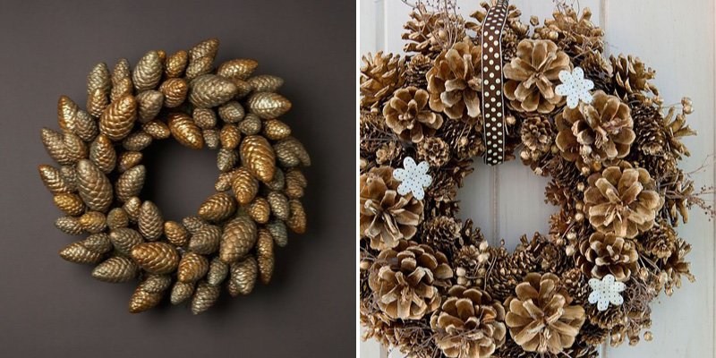 The metallic colours add a luxury, which is both fashion-forward and versatile to complement most home interiors. Gather some pine cones, spray different shades of Rust-Oleum Metallic from our range and tidily assemble into a wreath – magic! <a href="/DyconLtd/">Dycon</a> @MakeItRustoleum #christmas