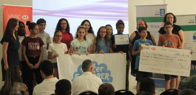 Representing Malta, the Misty Team from Gozo College Middle School! 🇲🇹 #WaterExplorerInternationalEvent2019 💦

<a href="/NTMFEEMalta/">Nature Trust-FEE Malta</a> 

Read here to find out about their amazing work: waterexplorer.org/mission-contro…