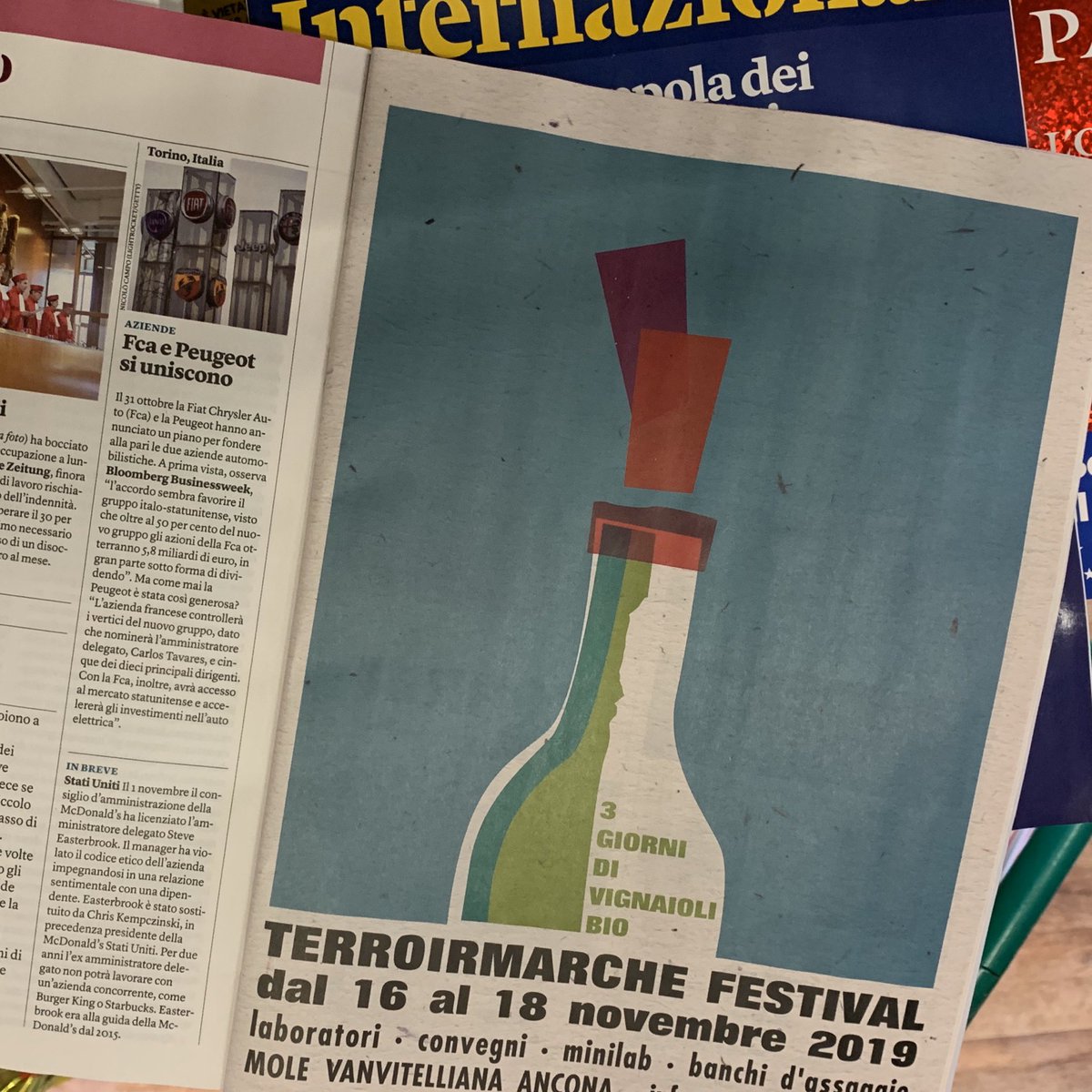 terroirmarche's tweet photo. Continua la collaborazione con Internazionale, felici di esserci sul numero da sabato in edicola. Manca pochissimo! #terroirmarchefestival https://t.co/VKSdIIPioT
