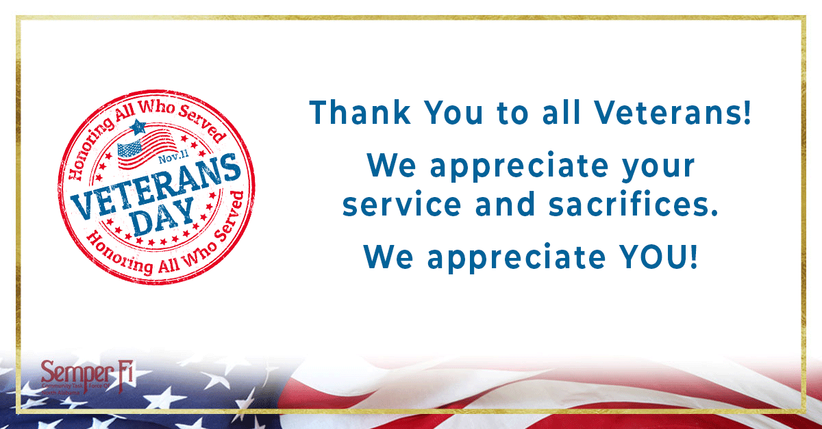 semperfictf's tweet photo. "Love" this post to show your gratitude to our Veterans for their service and sacrifices in defense of our freedom! #VeteransDay #VeteransWeek #sfctf #HeroesWeek #ThankAVet https://t.co/XAXbc1PvvM
