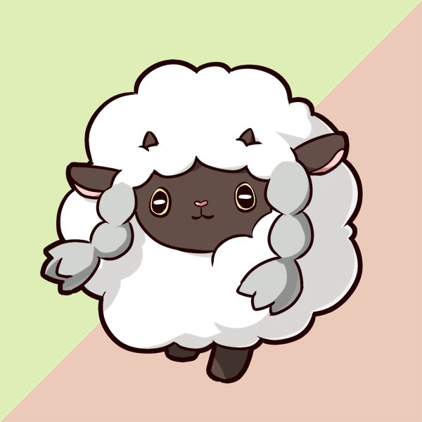 ポケモン ウールーかわいいなあー ウールー Wooloo ポケモン うなちゃのイラスト