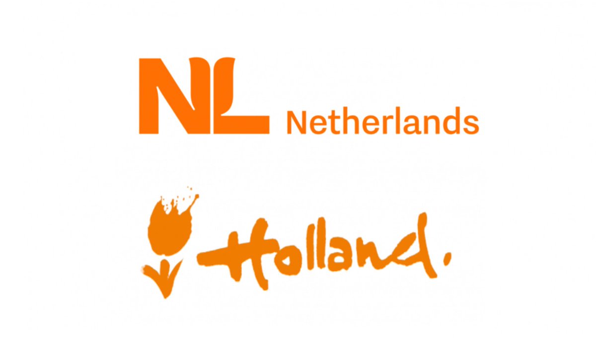 Nederland heeft zijn nieuwe internationale logo gepresenteerd: kosten 2 ton. Het oude tulpje is vervangen door een gestileerd tulpje. Wat vinden jullie? Een verbetering? #LogoDesign #branding #merkstrategie