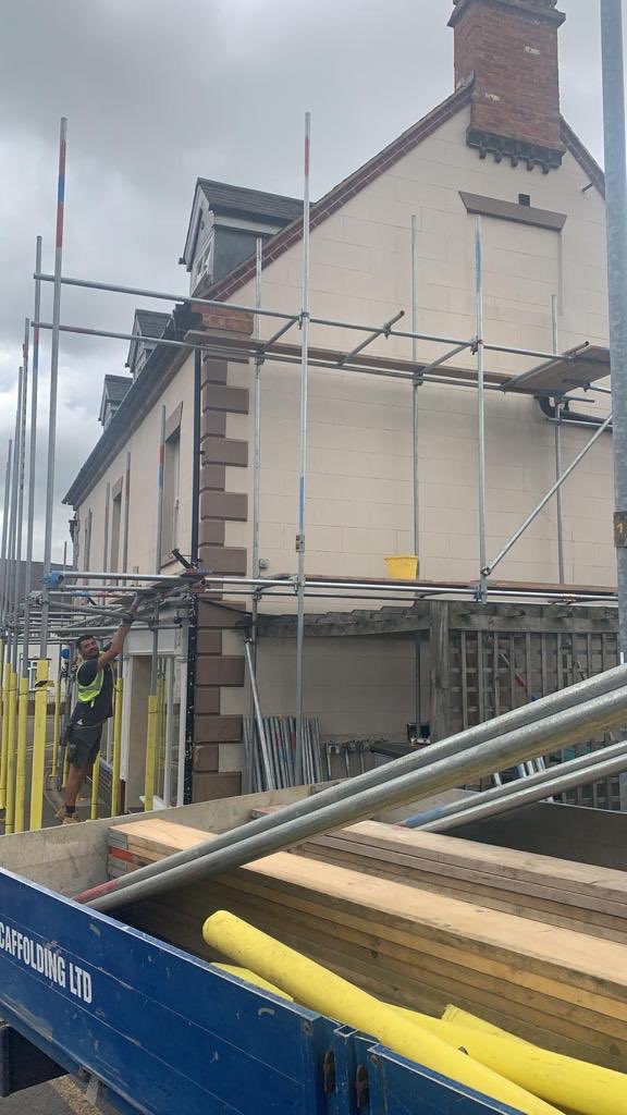 The weather might not be the best but we’re still trying to get those external work jobs done where we can! #painters #decorators #leicester #domestic #commercial #exterior