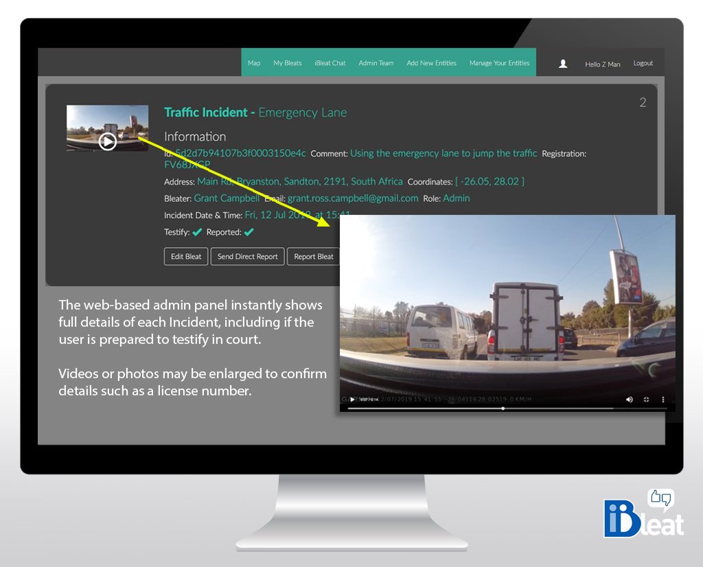 iBleatApp's tweet photo. Report Traffic Incidents with iBleat! Stop complaining and do something! Become an active participant in making our roads a safer place for all of us! @AsktheChiefJMPD @HermanMashaba @_ArriveAlive @JPSAorg @CityofJoburgZA @CityTshwane @City_Ekurhuleni @CityCape @JoburgMPD #ibleat https://t.co/YlgzfY6mSH