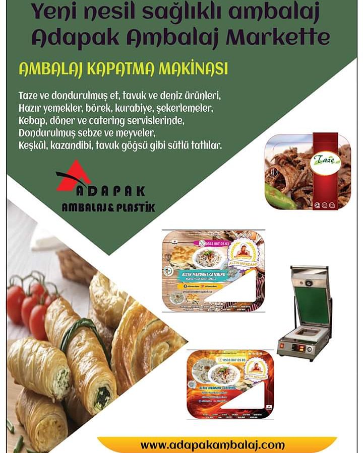 Adada ilk ve tek yeni nesil sağlıklı gıda paketleme makinası sadece ADAPAK Ambalaj'da... adapakambalaj.com
İLETİŞİM: 0548 827 2066 - 0533 822 0777
#adapakambalaj #kktc #girne #karaoglanoglu #plastik #ambalaj #paket #ambalajmarket #gıdapaketleme #paketlememakinası #sağlıklı