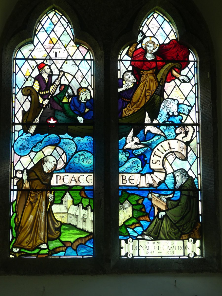 CarolineIrwin3's tweet photo. Jesus calming the storm with St Seiriol and St Cybi at St Seiriol's Priory Church, Penmon, Anglesey. #NovemberNT @Horatioforever #Shipalert  but I think you have seen this one before :) https://t.co/w0iH5mdbFe