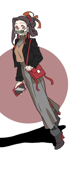 む 