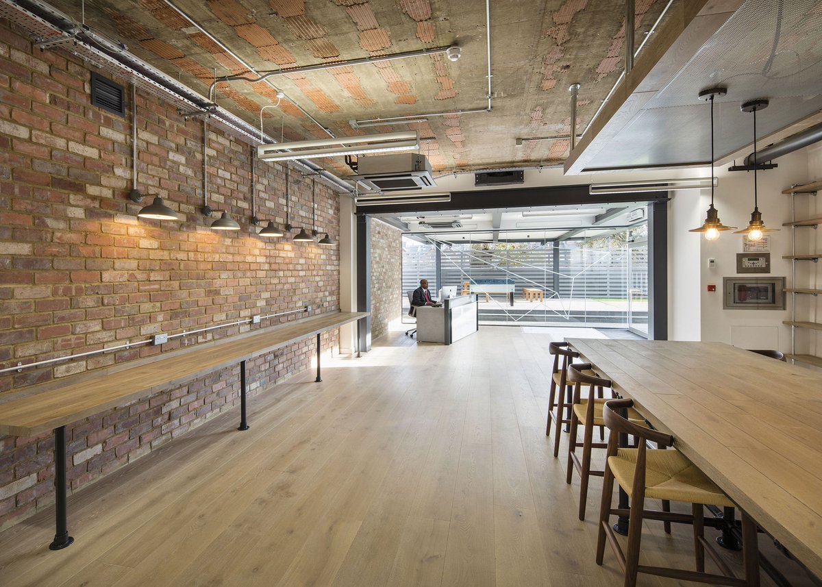 wearethirdway's tweet photo. The Aircraft Factory in Hammersmith - a mega project for us, not just because of the building transformation but because the relationships we made on this project ultimately led to us founding @ThirdwayArch #ThirdWayTurns10 #DecadeInDesign #architecture #interiors https://t.co/saZ07FXNpR
