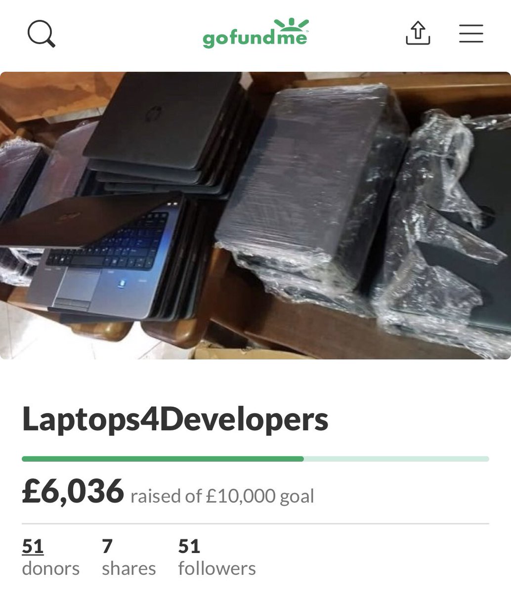 hackSultan's tweet image. Update: As of today, we’ve raised over £10,000 (1st and 2nd cohort) worth of donations on @Twitter alone through @gofundme in less than 5months with a total of 100 donations. 🙏🏻
We’ve supported 22 devs in Nigeria and about to support 50 in 4 countries. 💪
#Laptops4Developers
