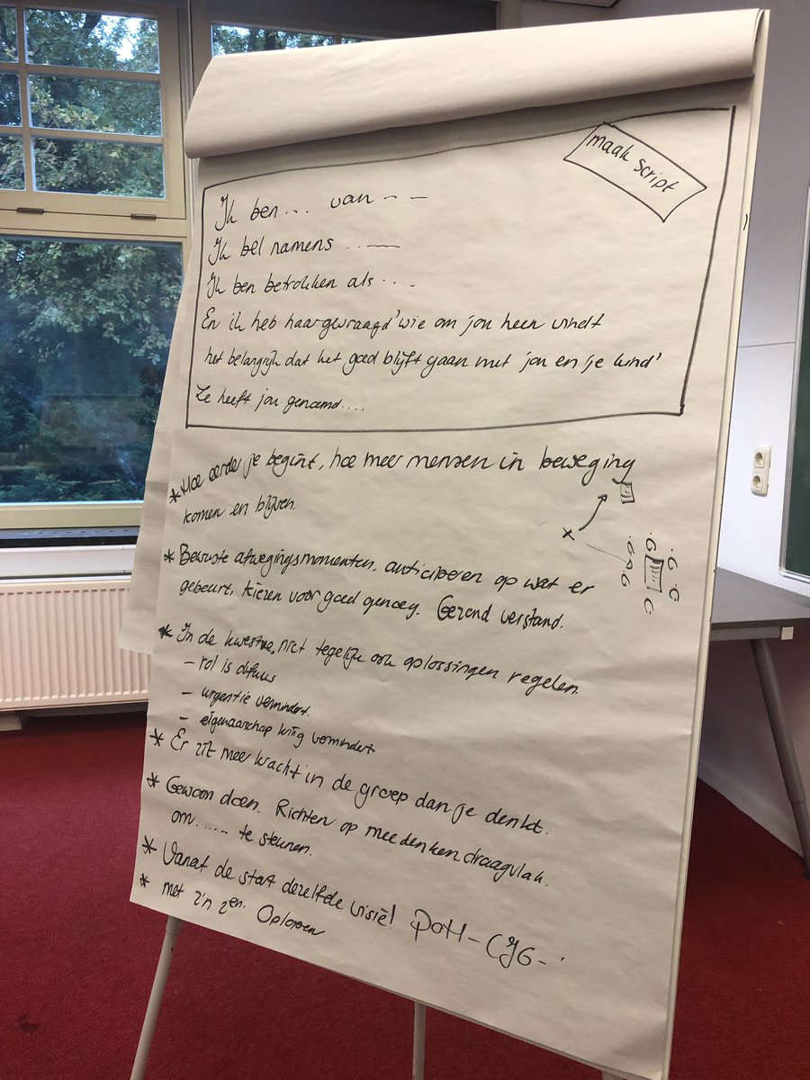 Helemaal vervuld van de ervaringsverhalen van @cjgkennemerland medewerkers vanmorgen. Goed om te delen en van elkaar te leren, lering uit te trekken. Wat maakt dat het werkt wat je deed? #gedragenplan #nieuweroute