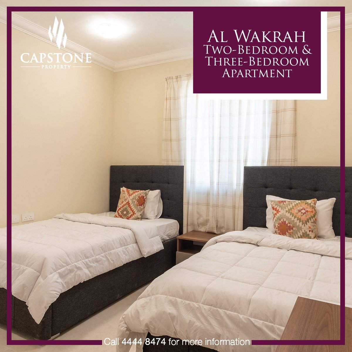 ALL BILL INCLUDED + ONE MONTH FREE RENT! Brand new 2BR and 3BR Apartment in Wakra. More info at capstone.qa/free-utilities…