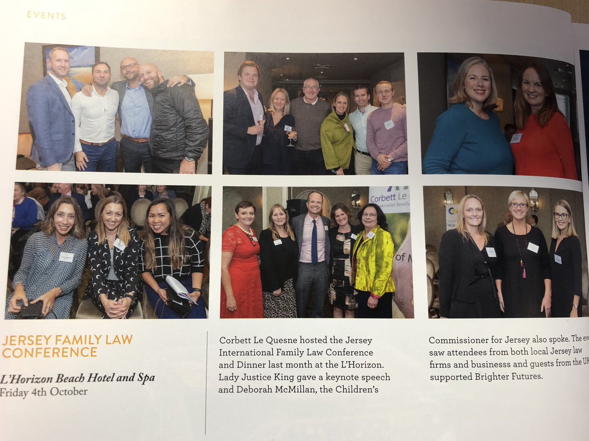 Jersey International Family Law Conference and Dinner in Gallery Magazine