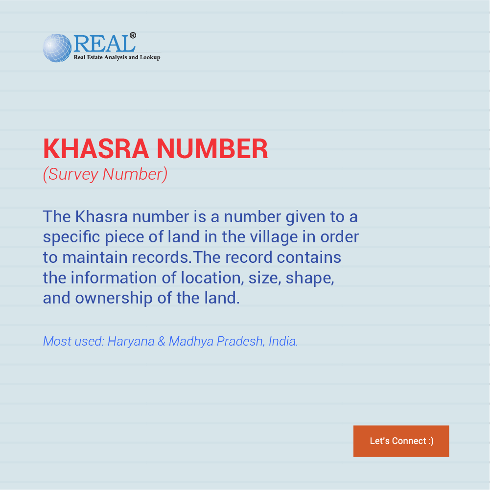 REAL Maps on Twitter "Do you know what is Khasra number and where is