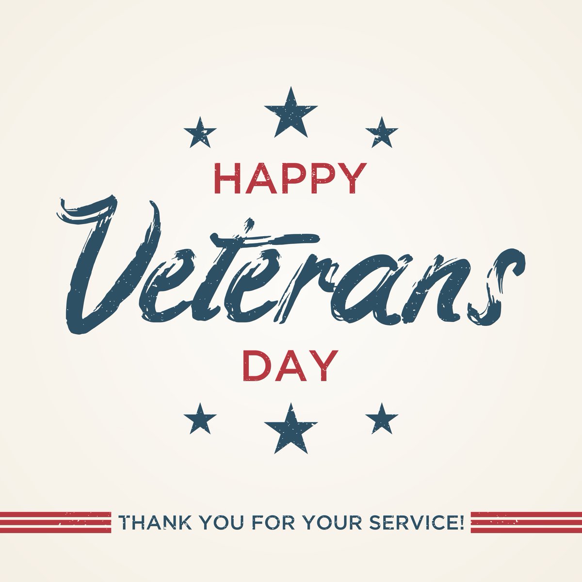 Happy Veterans Day! Thank you to those who have served our country and who continue to do so every day. We appreciate your service and sacrifice.