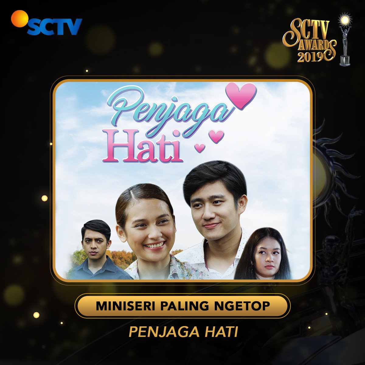 SCTV's tweet photo. Yuk, #VoteSA2019 Kategori Miniseri Paling Ngetop dengan cara ketik: #SA10(spasi)Judul Miniseri.

Contoh: #SA10 Topeng Kaca https://t.co/yIWIwybOoU