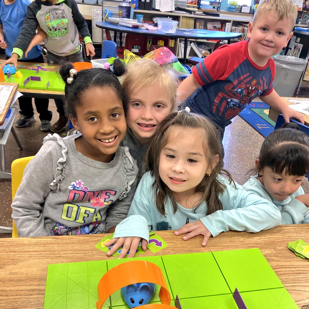 Who says #Kindergarten can't code? Mrs. So's kinders at <a href="/rqsrobinsonelem/">RQS Robinson Elementary</a> had a blast with this month's IGNITE Lab. They coded mazes for their Code &amp; Go Mouse and did an unplugged activity using Code Hopper. Way to go! #RQSConnected #MOedChat #STEM #Coding