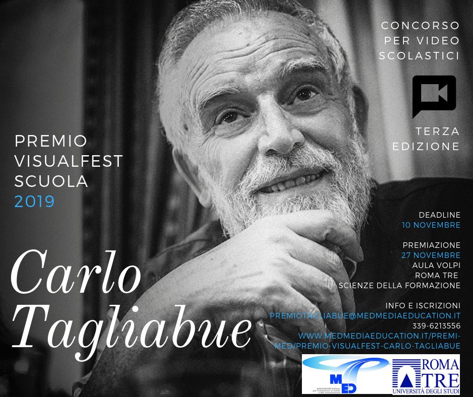 😃🅓🅔🅐🅓🅛🅘🅝🅔
📣🅟🅡🅞🅡🅞🅖🅐🅣🅐
🅐🅛 20 🅽🅾🆅🅴🅼🅱🆁🅴 ‼️‼️‼️
𝗣𝗮𝗿𝘁𝗲𝗰𝗶𝗽𝗮 𝗮𝗻𝗰𝗵𝗲 𝘁𝘂 𝗮𝗹 𝘃𝗶𝗱𝗲𝗼 𝗲 𝘃𝗶𝗻𝗰𝗶 𝗹𝗮 𝗽𝗿𝗼𝘀𝘀𝗶𝗺𝗮 𝗦𝘂𝗺𝗺𝗲𝗿 𝗦𝗰𝗵𝗼𝗼𝗹 𝗱𝗶 𝗠𝗲𝗱𝗶𝗮 𝗘𝗱𝘂𝗰𝗮𝘁𝗶𝗼𝗻!
medmediaeducation.it/eventi/premio-…
#premiomed  #medmediaeducation