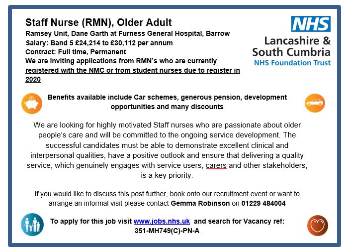 Nhs jobs barrow in furness