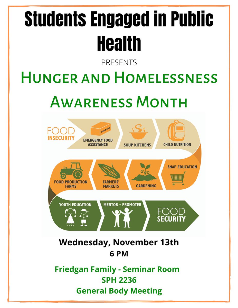 seiphumd's tweet photo. Come out to our next GBM on Wednesday November 13th at 6pm to discuss food insecurity https://t.co/zIwQvNHp8v