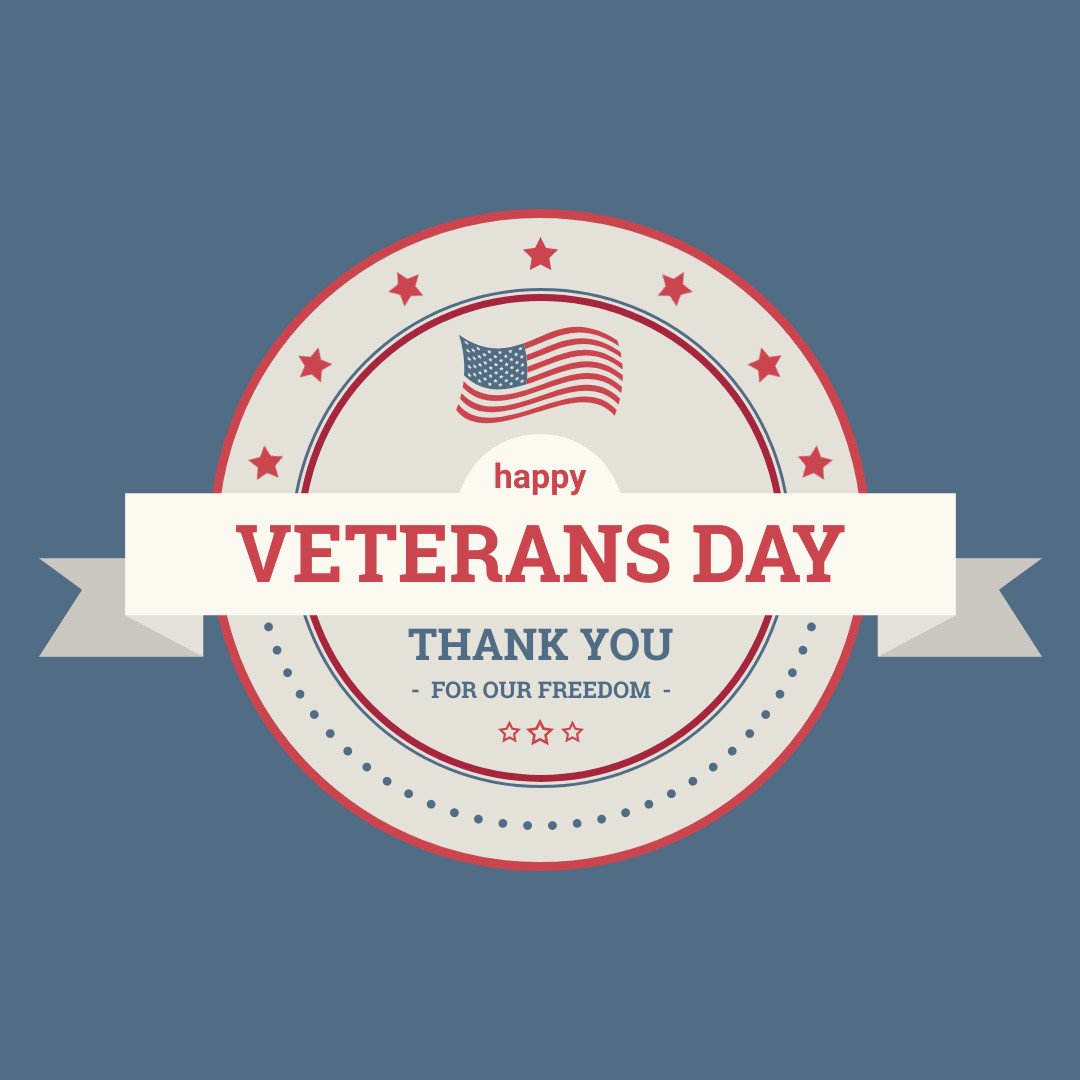 Happy Veterans Day! We honor all those who have served and their families everyday. #ThankYou 🇺🇲