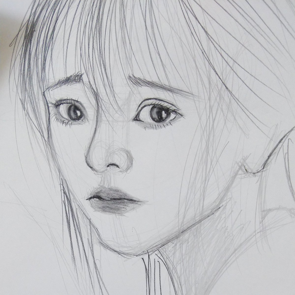 友利千尋 Yuuri Tihiro 鉛筆画 鉛筆 Pencil Drawing Art Drawing Illustration Illust Girl Pencilart Beautifulgirls Ilustracion Artwork Artlovers Kawaii アート 絵 イラスト 落書き イラストレーション 女の子 鉛筆画 アート好き