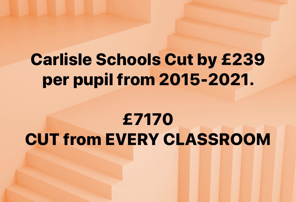 Just because it is a GE doesn’t mean school leaders can’t speak out. <a href="/CarlisleConsGrp/">CarlisleCityToryGrp</a> <a href="/Labour_Carlisle/">Labour Carlisle</a> @CarlisleLiberal 
We will continue to stand up for our children.