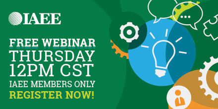 IAEE_HQ's tweet photo. #IAEEYP, register to attend this week’s IAEE webinar, Managing Up: Tips for Young Professionals to Maximize Success, for tips to build your reputation for effectiveness and grow a successful career | 14 Nov | 12PM CT | https://t.co/SJhmkiPSRO https://t.co/L3EvCenbKG