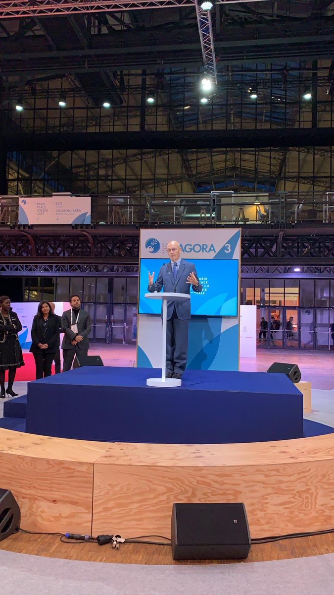 We are excited to begin #ParisPeaceForum2019 with <a href="/PascalLamyEU/">Pascal Lamy</a> <a href="/Anne_Hidalgo/">Anne Hidalgo</a> <a href="/antonioguterres/">António Guterres</a> - follow our live coverage this week and share your comments