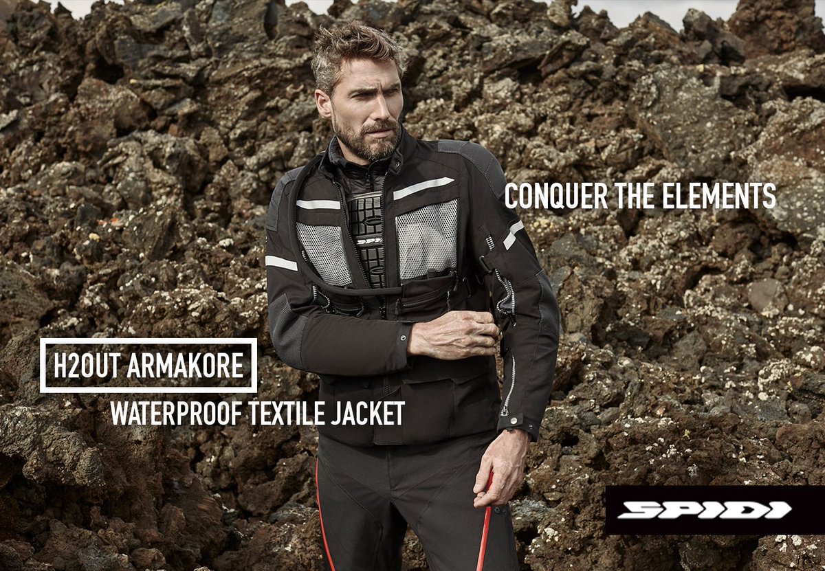 Conquer the elements.

The #H2OUT Armakore jacket is the result of Spidi’s top-level engineering designed to push through any obstacle you may face on your journey. #RideTrue

For more info, please visit: spidiuk.com…/mens-jackets/mens-te…/armakore-jacket/