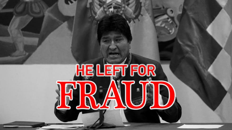 luixaviles's tweet image. What happens in #Bolivia is not a COUP!
There was an electoral FRAUD caused by the same president and his collaborators.
Yesterday a doc was published with strong evidence about what happened and the president tried to flee the country. Later he presented his recorded resignation