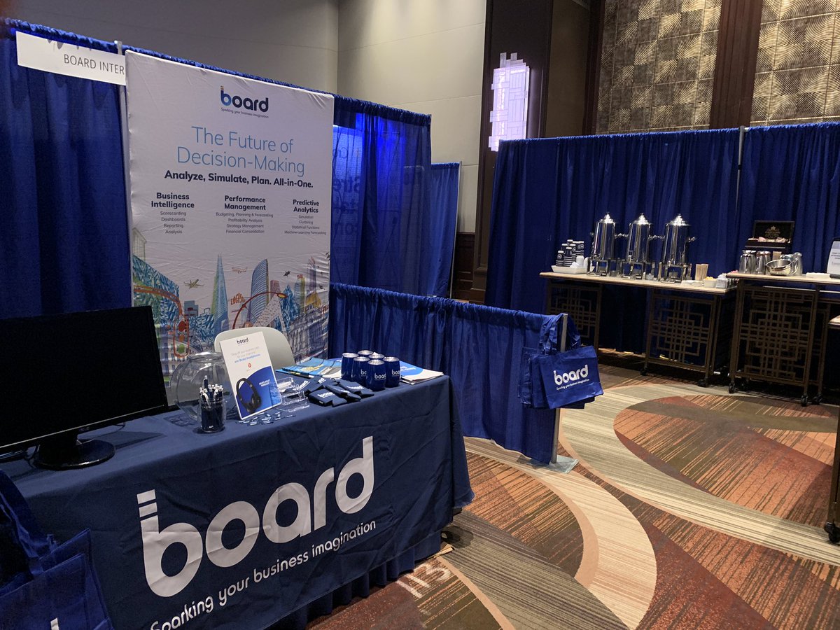 Grab some coffee and chat with us at Booth #113 to discover Board’s unified solution for #reporting and #integratedplanning ! #CFRI2019