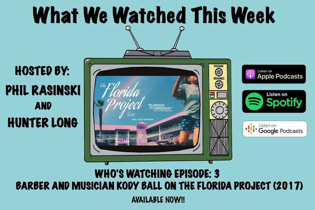 WWWTWpod's tweet photo. New pod is out! This week @hllong_dong interviews Kody Ball all about the 2017 film The Florida Project!! Check it out wherever you find podcasts!! https://t.co/piFzcwsFwL
