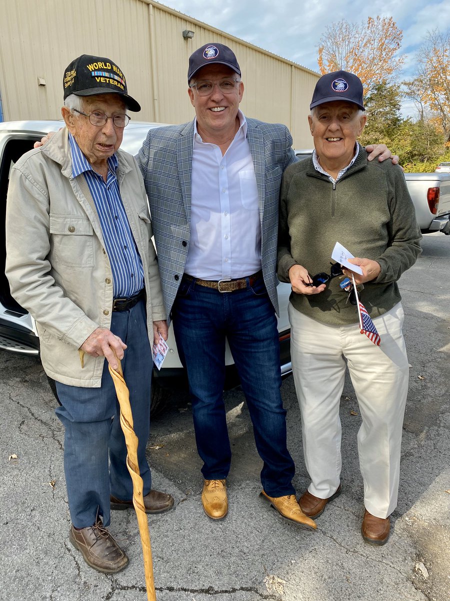 Rep. Eddie Mannis-Retired (@eddiemannis) on Twitter photo A very special THANK YOU to 101 year old WWII veteran Rubel Harrison (left) and 90 year old WWII veteran Al Finnagen (right) for joining us today for the 2019 Veterans Day Parade and representing <a href="/honorair/">HonorAir Knoxville</a>
Thank you for your service, gentlemen. 🇺🇸 A very special THANK YOU to 101 year old WWII veteran Rubel Harrison (left) and 90 year old WWII veteran Al Finnagen (right) for joining us today for the 2019 Veterans Day Parade and representing <a href="/honorair/">HonorAir Knoxville</a>
Thank you for your service, gentlemen. 🇺🇸